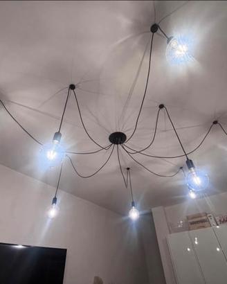 Lampadario8 bracci design moderno