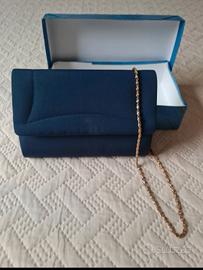 Pochette da sera colore bu scuro Rebecca Molenaar 