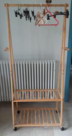 appendiabiti con ripiani