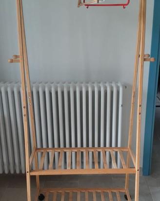 appendiabiti con ripiani