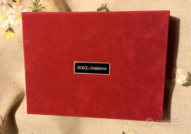 Dolce e Gabbana Scatola vuota Vintage velluto ross