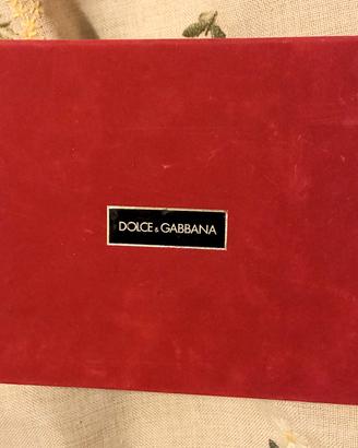 Dolce e Gabbana Scatola vuota Vintage velluto ross