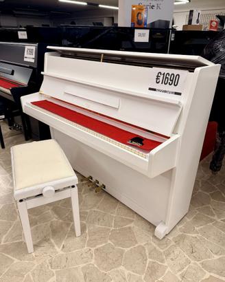 PIANOFORTE VERTICALE ANELLI BIANCO SATINATO