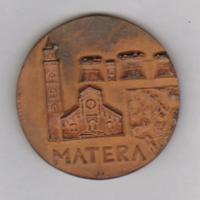 medaglia in bronzo per la Citta' di Matera , 1979