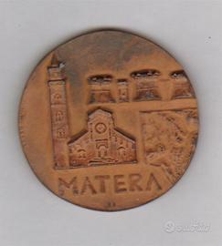 medaglia in bronzo per la Citta' di Matera , 1979