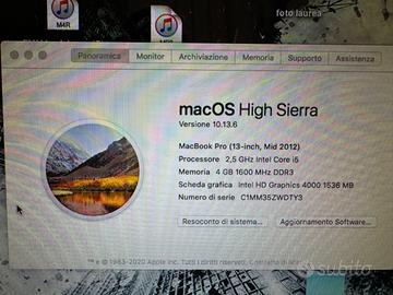 MacBook Pro 13 inc. mid 2012