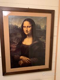 Poster Gioconda incorniciato cm.100x 70