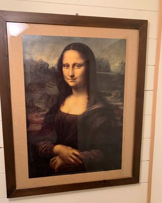 Poster Gioconda incorniciato cm.100x 70