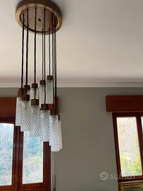 Lampadario antico vetro murano anni 70