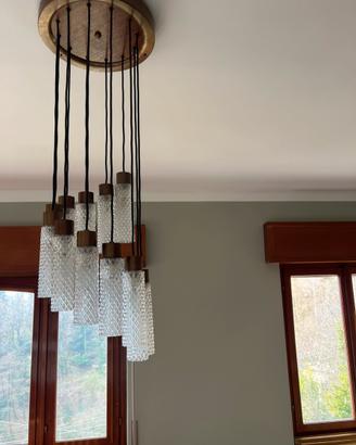 Lampadario antico vetro murano anni 70