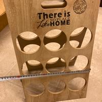 Porta bottiglie in legno