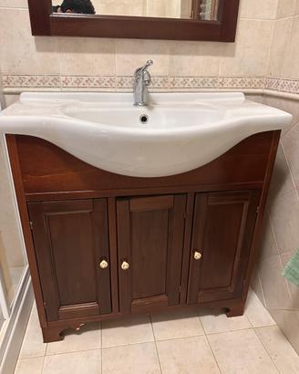 Mobiletto bagno bianco