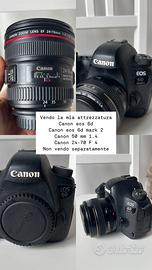 Canon 6d mark2 + obiettivi