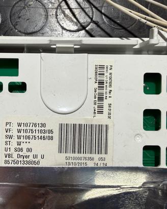 Scheda Comandi Asciugatrice W10675093