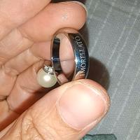 Anello Morellato acciaio Swarovski e perla