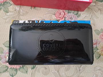 Portafoglio donna Coveri Collection, nero lucido