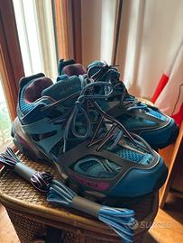 balenciaga track blu e rosa