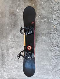 K2 Standard Snowboard 155 + Attacchi Battle L