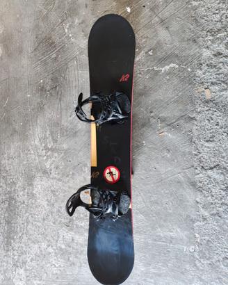 K2 Standard Snowboard 155 + Attacchi Battle L