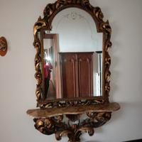 Consolle con specchiera barocca