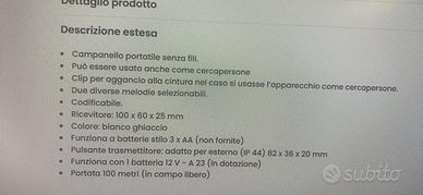 Campanello senza fili Lyvia