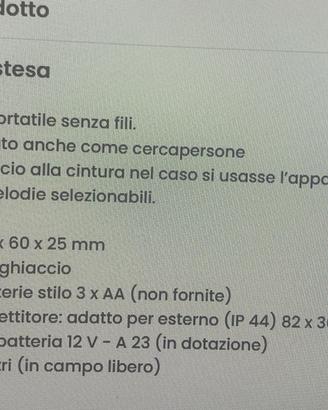 Campanello senza fili Lyvia