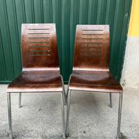 10 Sedie Rossanese in legno multistrato