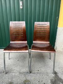 10 Sedie Rossanese in legno multistrato