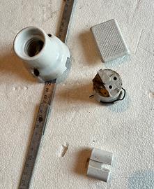 Portalampada ceramico vintage