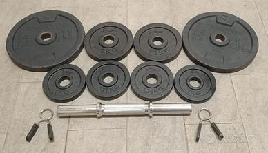 Manubrio Singolo con dischi da 1 a 10 kg