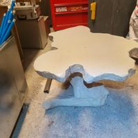 tavolo in legno dulivo pezzo intero blocco unico