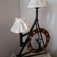 Orologio e lampada artigianale