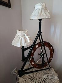 Orologio e lampada artigianale