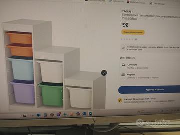 Mobile Trofast Ikea con contenitori
