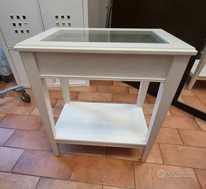Tavolino IKEA LIATORP bianco con vetro