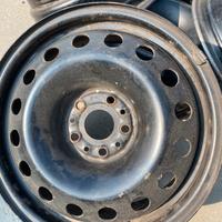 4 Cerchi ferro 16 pollici 5 fori alfa