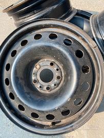 4 Cerchi ferro 16 pollici 5 fori alfa
