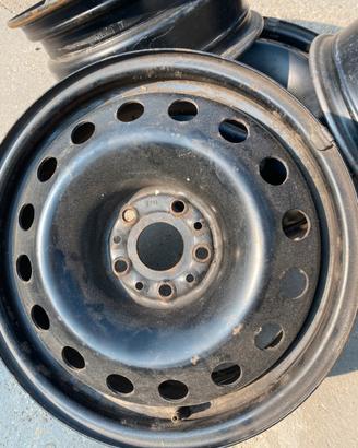 4 Cerchi ferro 16 pollici 5 fori alfa