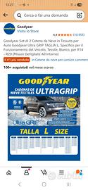 Calze da Neve Goodyear Ultra GRIP - Taglia L -NUO