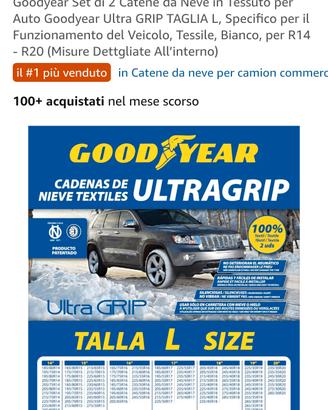 Calze da Neve Goodyear Ultra GRIP - Taglia L -NUO