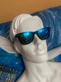 Ray Ban wayfarer 2140 nere vetro blu