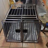 Gabbia in acciaio 2 cani