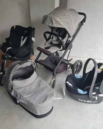 Trio cybex e seggiolino auto
