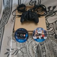playstation 4 slim oro da 500gb cavetti joystic 