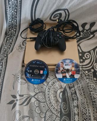 playstation 4 slim oro da 500gb cavetti joystic 