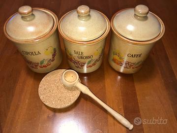 Ceramica terracotta vintage porta spezie cucina