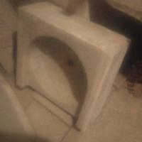 Lavandino in marmo bianco da esterno o interno