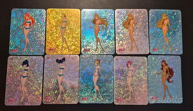 Lotto 10 Carte Winx Club Vintage (Anni 2000)