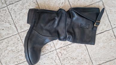 stivali al polpaccio pelle nera