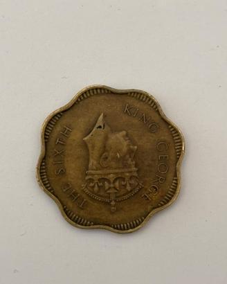 Moneta antica 10 Cents Ceylon 1951